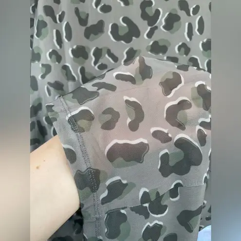 Supertrash Dune camo animal print maxi dress medium Green