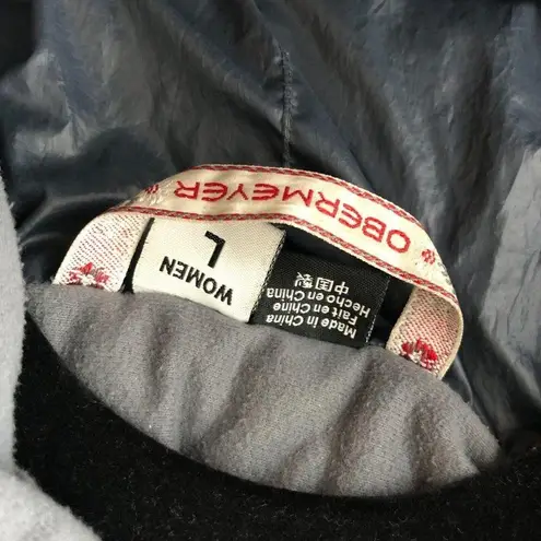 Obermeyer Womens Puffer Jacket Quilted Full Zip Pockets Gray Size L