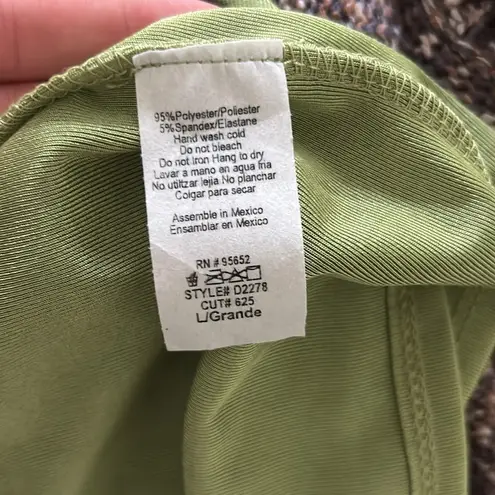 Know One Cares Green Shimmery Cinches Waist Cut Out & Tie Mini T-Shirt Dresss