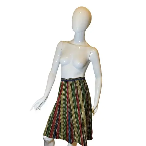 Vintage 1960s Pleated Striped A