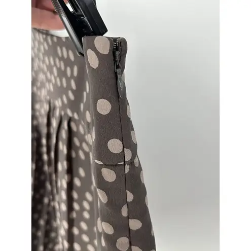 Ann Taylor LOFT Skirt Size 8 Polka Dot Pleats Short Mini School Work Party NWOT