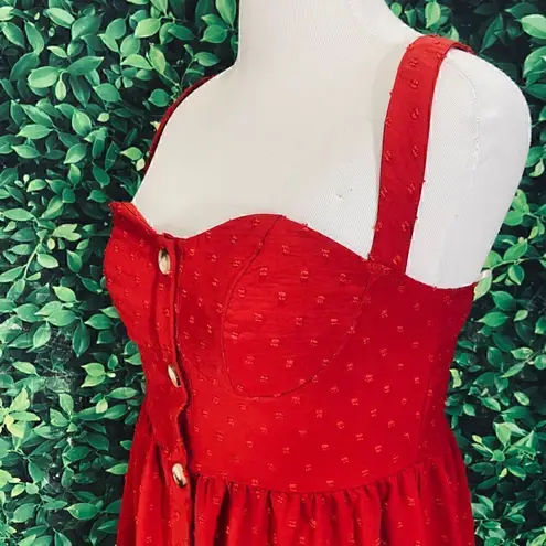 Red casual cute holidays dress plus size 0XL Red