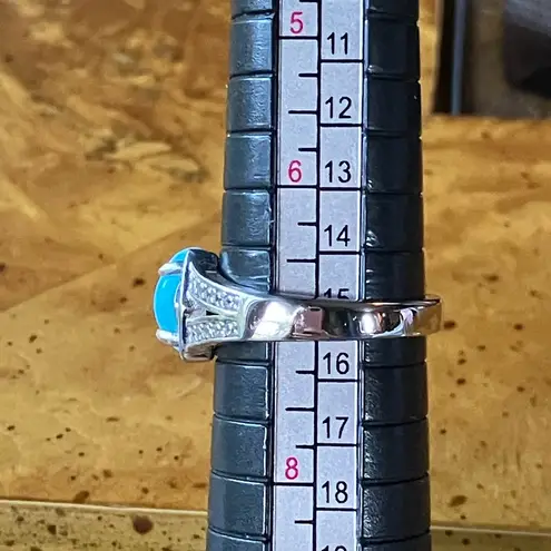 Sleeping Beauty Turquoise Tanzanite Sterling Silver Ring Size 7