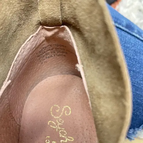 Seychelles Dwelling Bootie Size 7.5 Ankle Boot Western Stacked Heel Leather