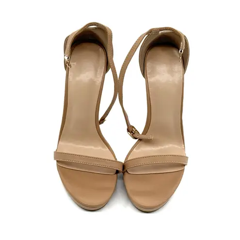 Ankle Straps High Heel Sandals Casual Shoes Pumps Office Shoes Pumps Platform Tan Size EUR35
