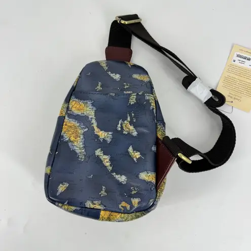 Patricia Nash NWT Louetta Sling Greek Map