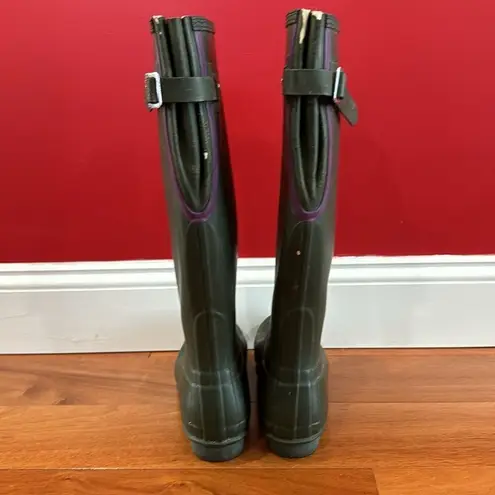 Hunter  Women's Green Rubber Rain waterproof snow Boots Size 7