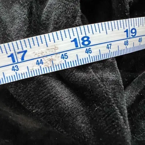 Missguided Mama lounge Velour Wide Leg Black Pants US Size 14 Large maternity