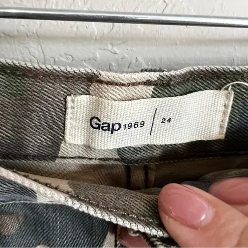 Gap  High Waist Camo Denim Mini Skirt