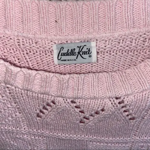 Vintage light pink knit sweater Pink Size M