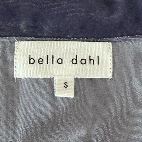Bella Dahl Clean Long Sleeve Shirt Nordic Blue Velvet Size Small