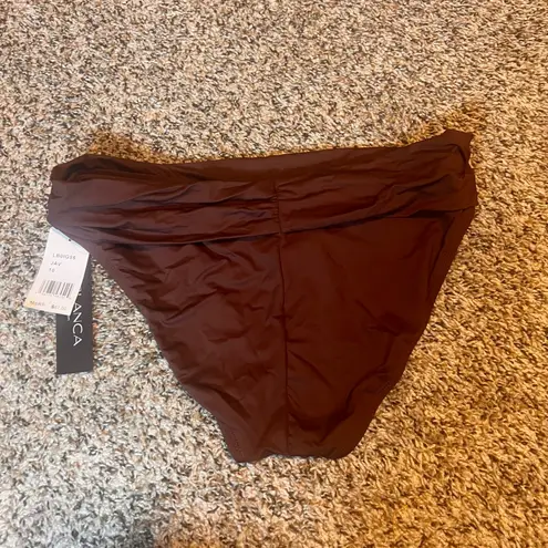 La Blanca Swimsuit Bottoms Size 10 Brown Tummy Control High Waist