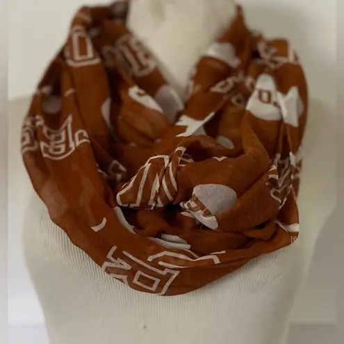 UT Austin Texas Sheer Infinity Scarf One Size Burnt Orange Longhorns Love