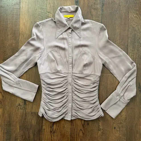 Catherine Malandrino lavender elegant western style top, size S