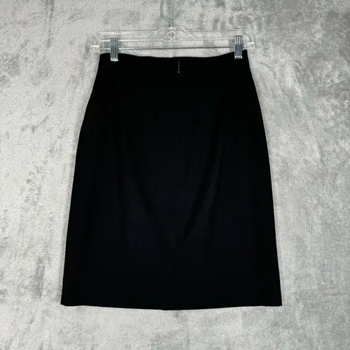 Piazza Sempione Skirt Womens XS Black Pencil Straight Casual Career Corpcore