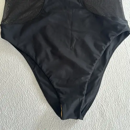 Ramy Brook Novalee Mesh-Paneled One-Piece Swimsuit, Size Large, $238