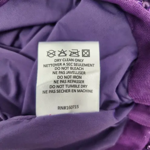 Retrofête Retrofete Carnegie Embellished Sequin Mini Dress Purple Small Sleeveless NWT