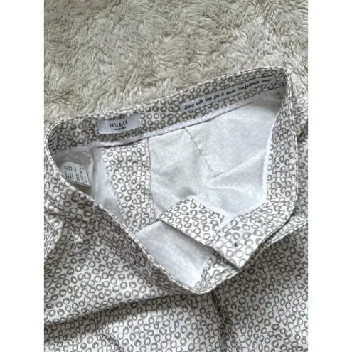 Peserico Slim Cut Tailored Straight Leg Casual Pants Stretch Twill Cropped White Size L