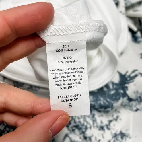 Gilli Ivory Floral Tie Shoulder Dress