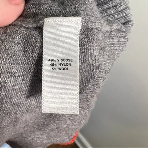 Melrose and Market Cardigan Sweater Gray Stripe