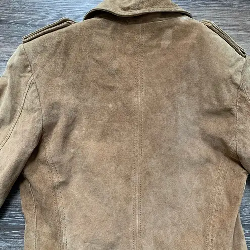 BB Dakota Vintage  Double Breasted Leather Blazer S