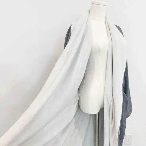 Restoration Hardware Signature Spa Robe Unisex Gray White Loungewear Size Large