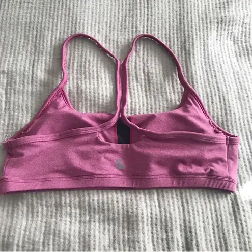 Johnny Was CALME Racerback Sports Bra Ease Cross Back Yoga Pink Purple NWOT XL