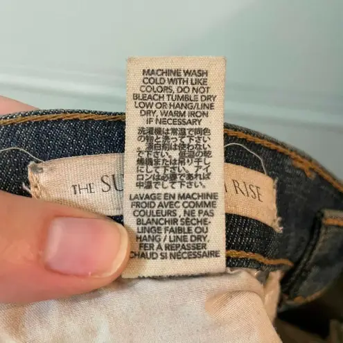 The Great Womens Blue Cotton Super High Rise Comfort Skinny Jeans Size Womens 27