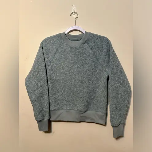 Everlane ‎ Tops The Renew Fleece Raglan Sweatshirt Size XS Sherpa