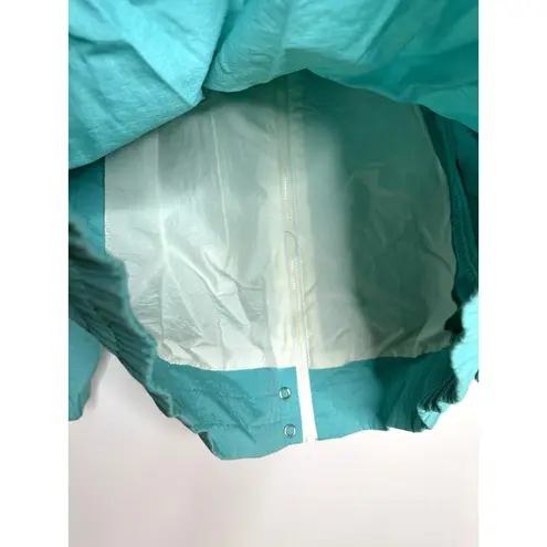 Vintage Lilly's of Beverly Hills mint green nylon women's track jacket size M Size M