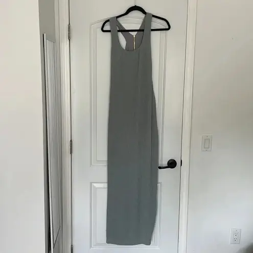 NWT RUMER Rosa Stripe Cutout Maxi Dress Seafoam Sz Large