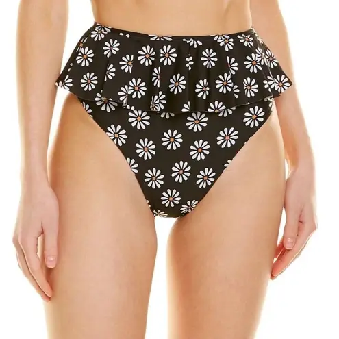 Beach Riot New  Women's Daisy Printed High Waist Bikini Bottom Size Small