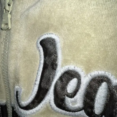 Polo Jeans Co Ralph Lauren Womens Velour Hoodie Track Jacket Size M Green Zip Up