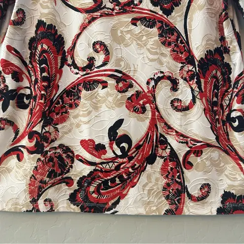 JM Collection bundle of three women's blouses in cream, black and blue large