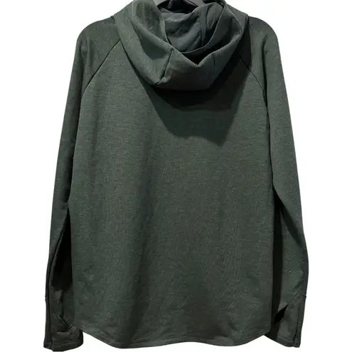 On Running On Cloud Technical Hoodie Womens Beluga Green Sweatshirt Size Medium