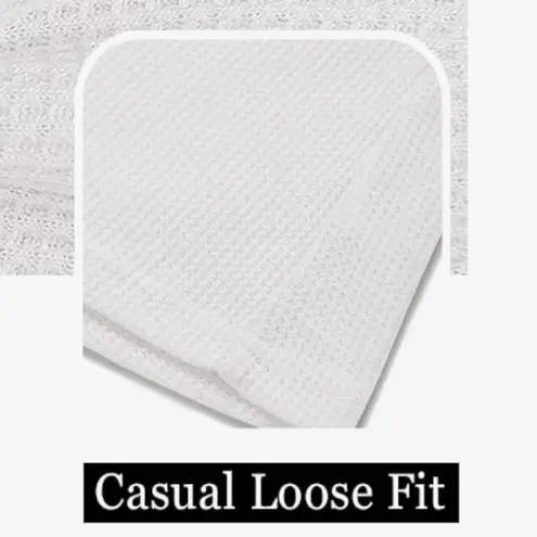 Merokeety Waffle Knit Lace Sleeve Top