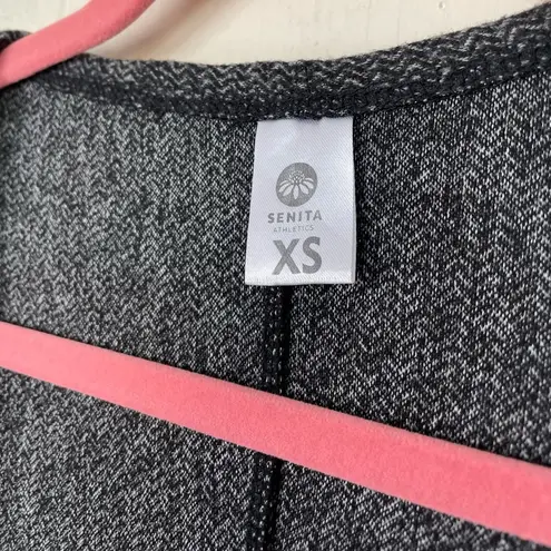 Senita Athletics Black Premium Cardigan ~ Open Front, Pockets ~ Size XS