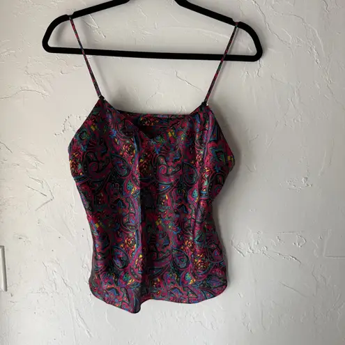 Paisley Tank Top Shorts Set‎ Womens Medium Boho Festival Camisole Lounge Outfit