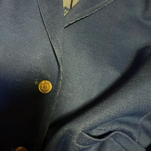 Vintage 70s polyester denim vibes blazer Blue Size L
