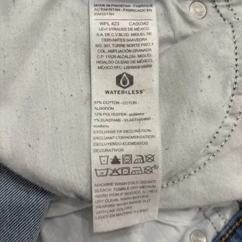 Levi's Signature Levi Strauss Heritage Boyfriend Jeans Blue Denim Cuff  14 W32 Distress