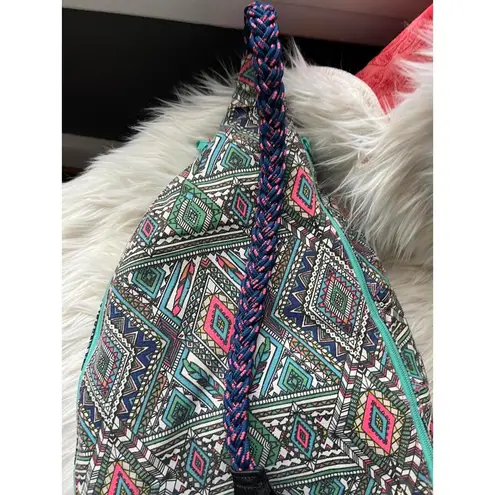 SLOPE Stylish Sling Bag with Vibrant Tribal Design Gray