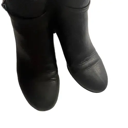 Andiamo Women's Size 9.5 Aniles Faux Leather Ankle Moto Black Booties Boots