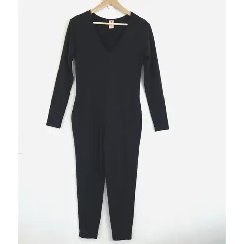 Smash+Tess Romper Long Sleeve Black Elevate Happy Hour Jumpsuit Pockets Small