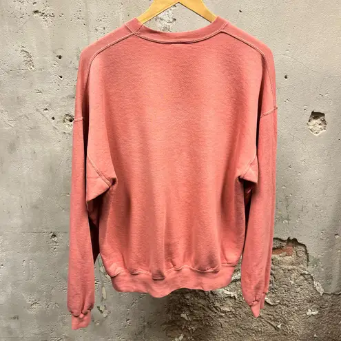 Vintage 90s Pink Dog Myrtle Beach Bum Crewneck Sweatshirt USA Made XL Unisex