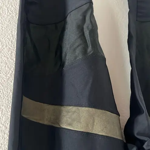 Onzie Black Metallic Active Legging Athleisure Workout Small/Medium