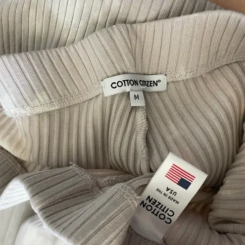 Cotton Citizen Pants tie dye ribbed flare womens Cream Purple (medium) casual