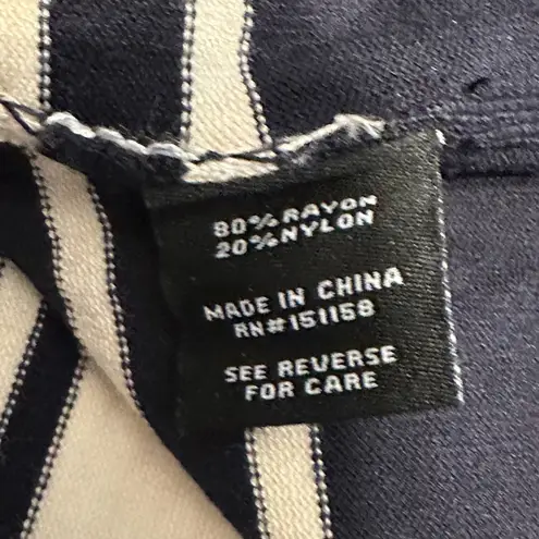 525 America Striped V-Neck Sweater Preppy Classic Size X-Small XS