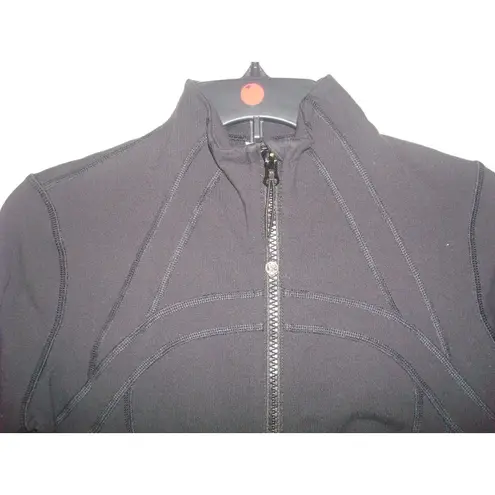 Preloved Lululemon Define Jacket Black 8 Womens Zipper Pockets Thumbholes GUC