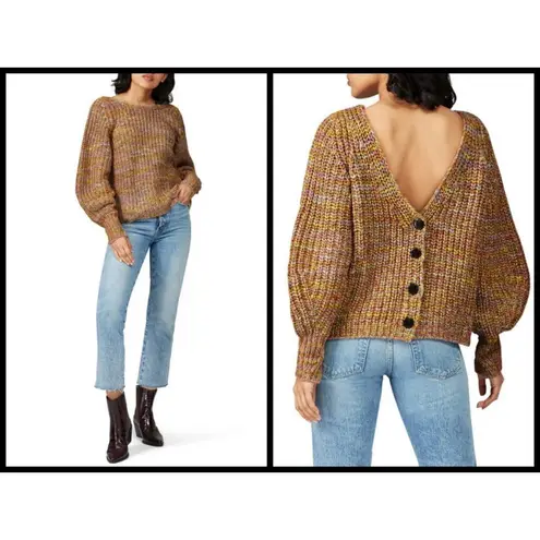 Ba&sh 💕💕 Gilet Haili Reversible Cardigan Sweater ~ Jaune Knit Small US 6 - Image 9