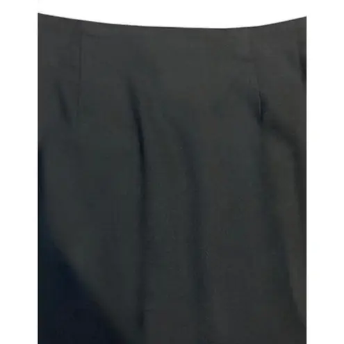 Amanda Smith Black Wool Pencil Skirt Size 6 Lined Classic O Career
